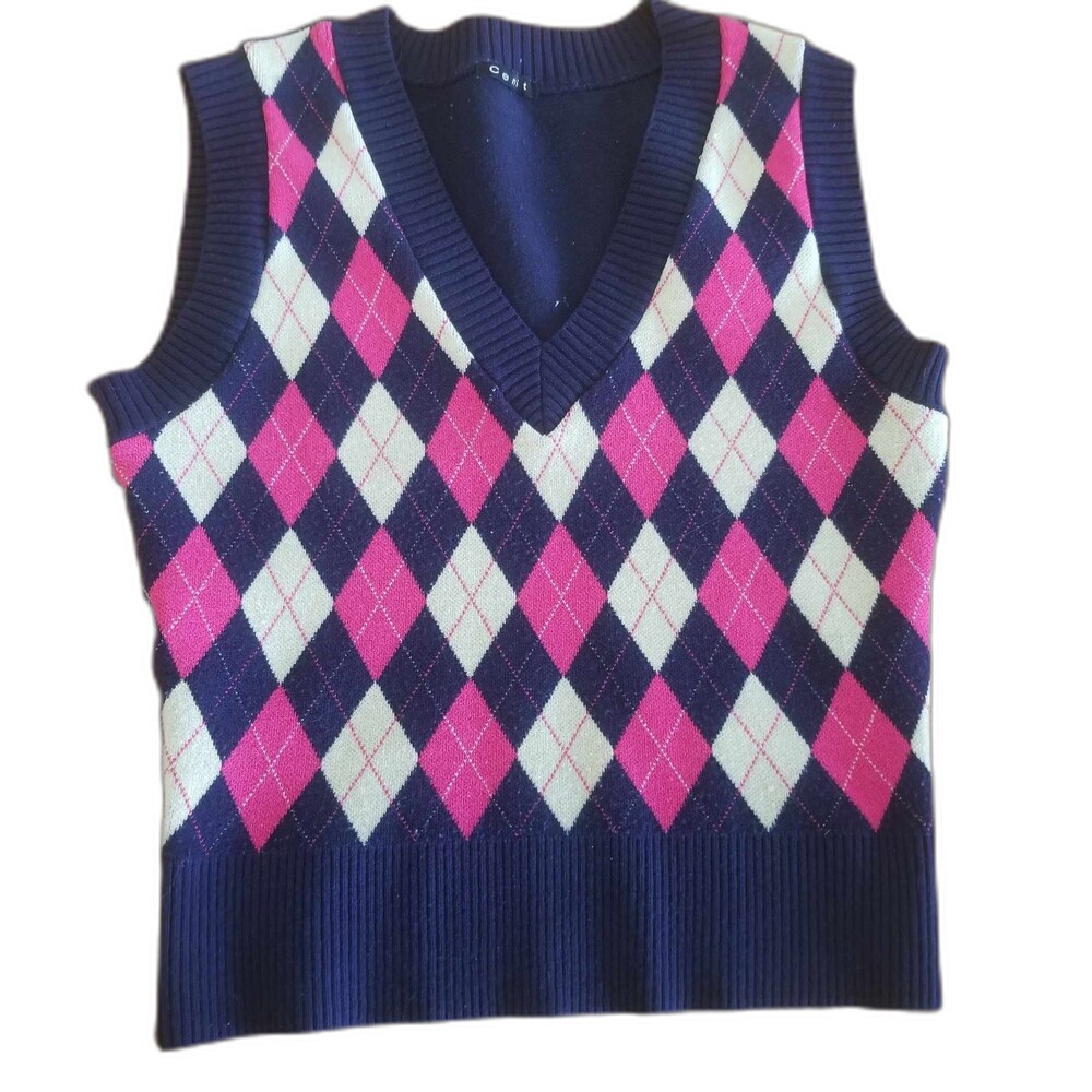 90's Vintage Sweater Vest Cenit Womens Sz Large